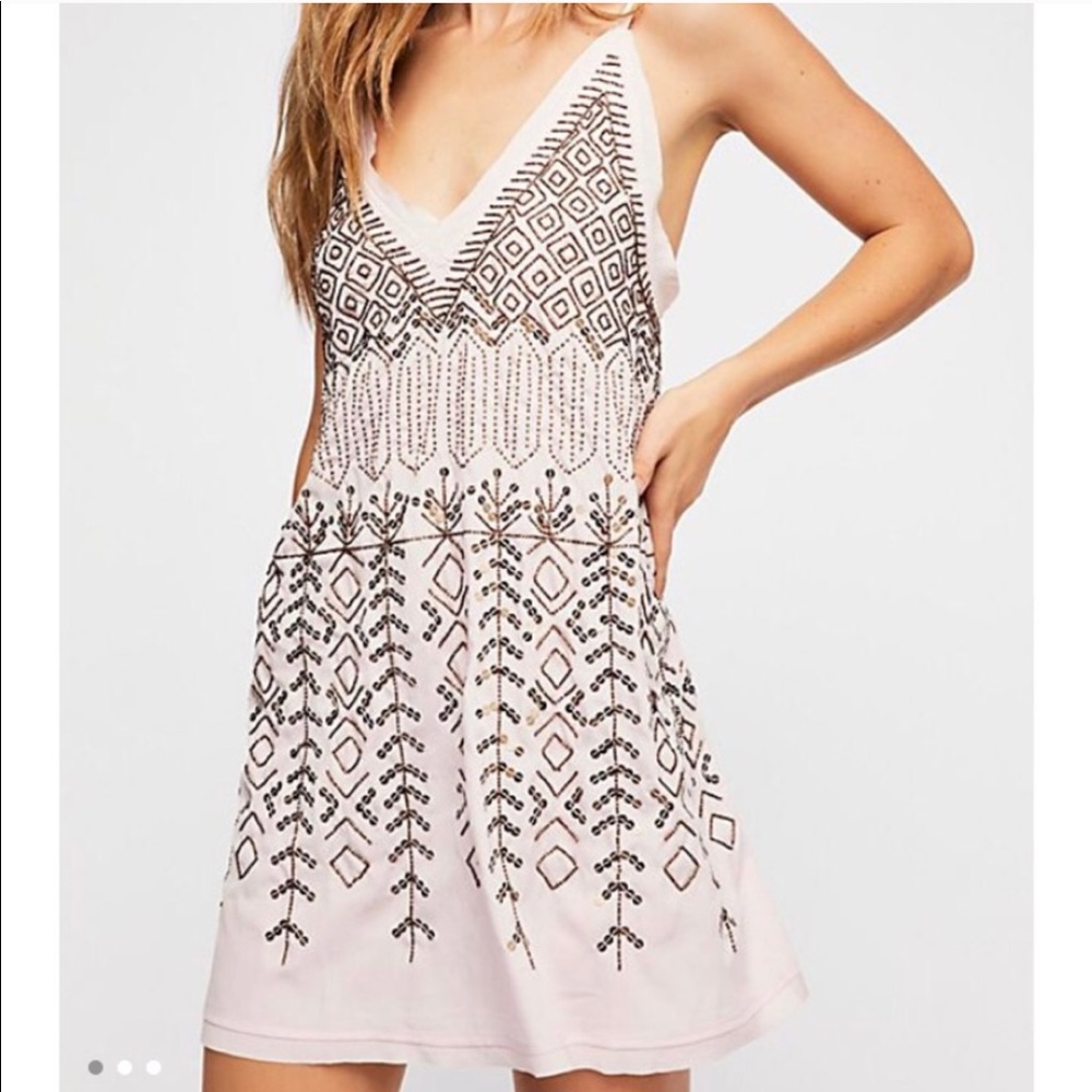 Free People Arizona Nights Embellished Dress